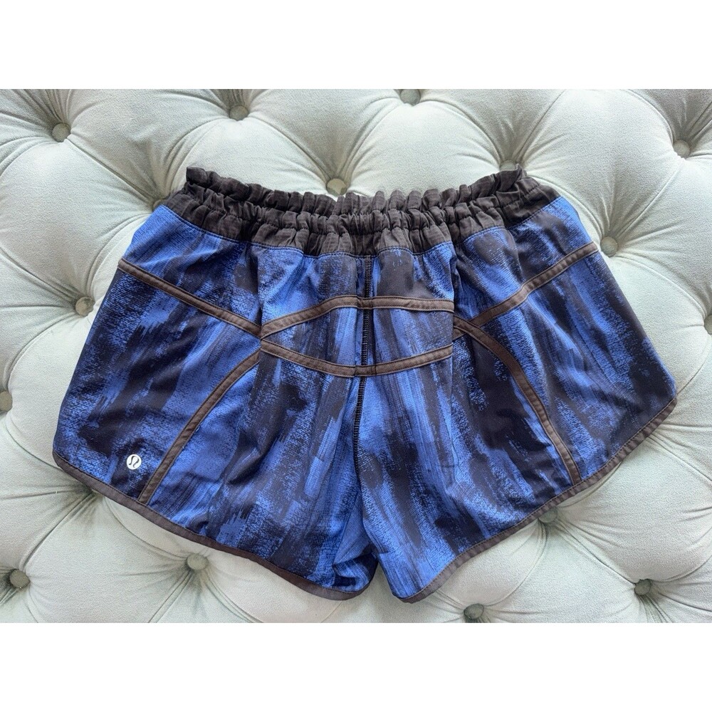 Lululemon Shorts Womens Blue Run Lined Athletic Size 10